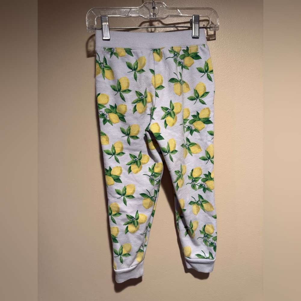 Janie And Jack Lemon Ruffle shoulder Sweater & Pant Set Girl's Size 5 - Picture 6 of 13